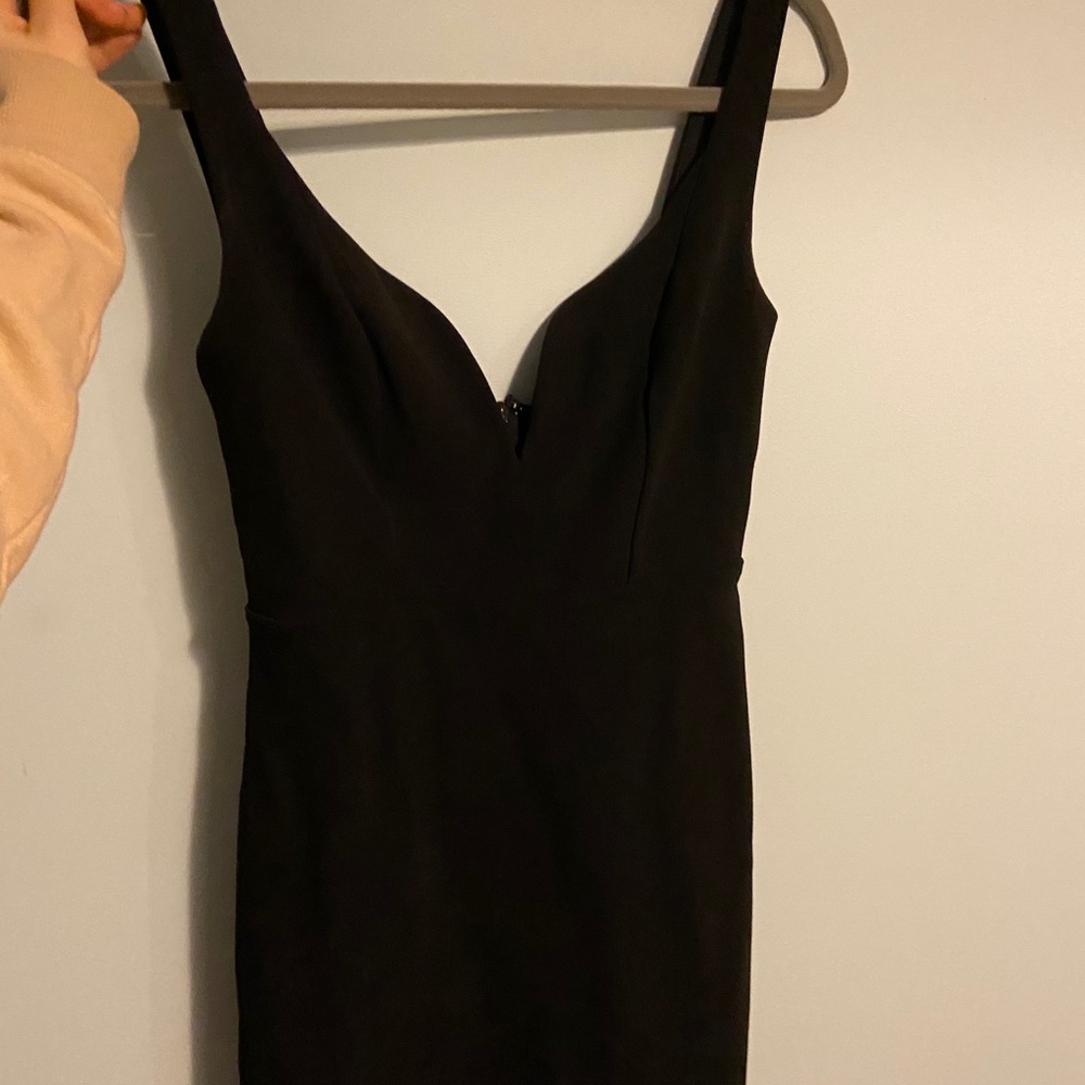Express Black V Neck Mini Dress